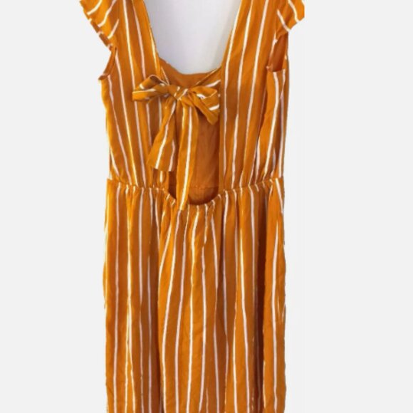 Trixxi Orange Striped Midi Dress - Picture 9 of 14